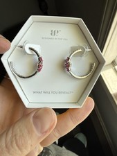 Bomb Party Og Earrings sparkle cluster Hoops picture