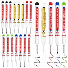 20 Pcs Long Nib Marker 20mm Long Head Deep Hole Marker Pens Deep Reach Permanent picture