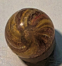 Nice Vintage German Handmade Onionskin Lutz Marble .647 Inches,  VG picture
