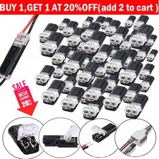 200Pcs Double-Wire Plug-in Connector, Cable Clamp with Locking Buckle, AWG 18-22 picture