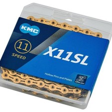KMC X11SL 11 Speed Chain Bicycle Chain 1/2 x 11/128 inch 118 Links Gold picture