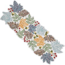 CLEENTABLE Boho Beaded Table Runner, Multicolor Floral, 13x36 picture