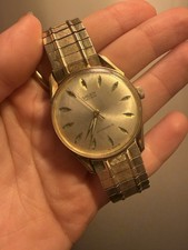 Rare Gruen Precision Vintage 17J Manual 34mm Gold Tone Analog Bracelet picture