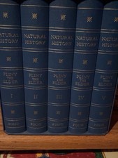 Pliny the Elder Natural History Vol I-V Hardcover Illustrated Slipcase 2012 picture