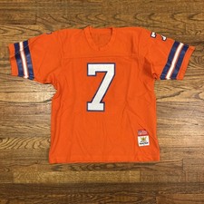 John Elway #7 Denver Broncos NFL  Sand-Knit Jersey Size Large Vintage 80s picture