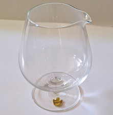 Vtg Belfor Bohemia Crystal Brandy Snifter Pitcher Jug Czech Hand Made Glass MCM picture