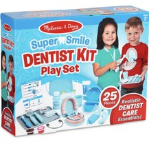 Melissa & Doug Super Smile Dentist Kit Toy Play Set 25 Pc Dental New Sealed picture
