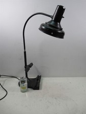 Vintage Industrial Lamp Heavy Metal Base with Holder for Book or Map picture