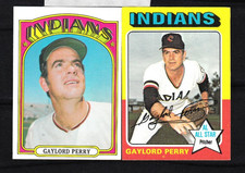 1972/75 TOPPS (2) GAYLORD PERRY(HOF)#'S 285/530 NEAR MINT OR BETTER AND VINTAGE picture