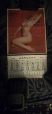 Vintage 1955 Marilyn Monroe Nude Calendar Original Golden Dreams 21 3/4 x 12 picture