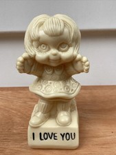 Vintage 70's Russ W&R Berries Style Plastic Statue Figure I LOVE YOU Figurine picture