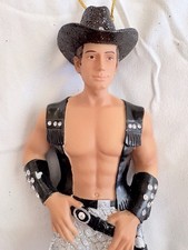 Retired December Diamonds Merman STUD Hanging Ornament 2010 Leather Cowboy Sexy picture