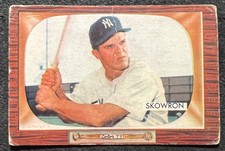 1955 BOWMAN BILL SKOWRON (NEW YORK YANKEES) #160 CREASE WRINKLE picture
