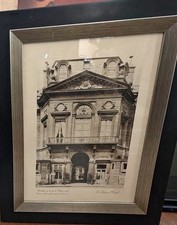 Vintage French Architectural Print Framed Wall Art  Facade Palais-Royal picture