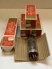 NIB Matched Quad Genalex KT77 Gold Lion vacuum tubes picture
