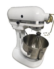 Vintage KitchenAid Heavy Duty K5SS Bowl Lift Stand Mixer White 325W 5 Qt Tested picture