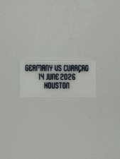 2026 World Cup Germany Match Day Detail Vs Curacao Home Jersey Iron On Patch picture