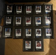 2002/03 UD ARTISTIC IMPRESSIONS ARTWORK SIGNED 17 FRAMED AUTOGRAPH Hockey picture