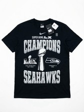 Nike Seattle Seahawks Super Bowl LX Champions 2-Hit T-Shirt Men’s Black New Tags picture