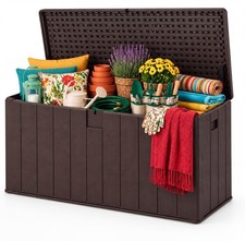 150Gallon Outdoor Deck Box Lockable Waterproof Storage picture
