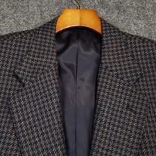 Oliver Baby Alpaca & Wool  Vintage Tweed Blazer Mens 46* Houndstooth Two Button picture