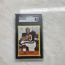 Philadelphia Gum 1967 Philadelphia Gale Sayers Chicago Bears #35 Graded picture