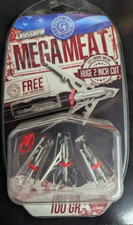 @NEW@ 1- 3pk. G5 Megameat Crossbow 100 Broadheads 2
