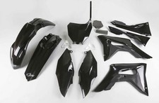 UFO Black Plastic Kit fits Honda: CRF250R (2018-2021), CRF450R (2017-2020) picture