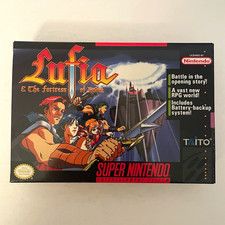 Lufia & The Fortress Of Doom - Nintendo SNES - CIB - Mint - WIth Poster Tested picture