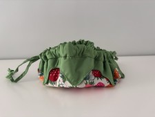 Vera Bradley NWT Strawberry Cosmetic/Jewelry Bag BUSHELS OF BERRIES PUMICE STONE picture