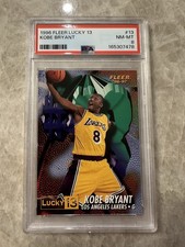 1996-97 Fleer - Prize Lucky 13 Kobe Bryant #13 (RC) Los Angeles Lakers PSA 8 picture