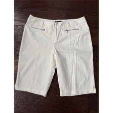 INC International Concepts Bermuda Shorts White Womans 10 picture
