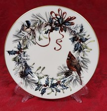 Lot of 4 Lenox Winter Greetings Salad Plates 8