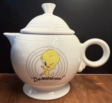 Fiesta Tweety Bird “Dewiscious”Tea Pot, Homer Laughlin China Co/Warner Bros 1994 picture
