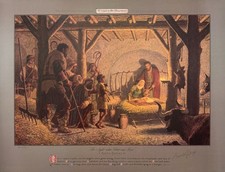 Arnold Friberg The Night Then Christ Was Born Signed Numbered LE Print COA picture