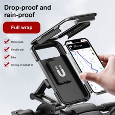Motorcycle Bike Handlebar Phone Mount Holder Waterproof Case for iPhone Samsung picture