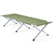 Portable Folding Camping Cot 75inch Outdoor Military Army Green Sleeping Bed picture