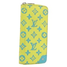 LOUIS VUITTON Playground Zippy Vertical Wallet Yellow M82005 Auth YKZ1017V picture