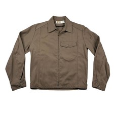 Vintage Riverside Masterbilt Jacket Mens M 1970s Work Brown Talon Perma-Neat picture