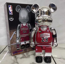 Bearbrick 400% Silver Jordan No.23 Figure 11 Inches Living Room Desktop Ornament picture