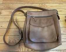 Women's Fossil Brown Leather Crossbody Bag - 1954 Classic 75082 picture
