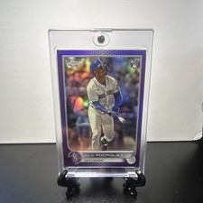 Topps Chrome Update Julio Rodriguez Rookie Purple Refractor #USC150 picture