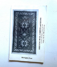 Sotheby’s PB Eighty-Four Auction Catalog,Carpets Rugs & Kilms July 18 1980 picture