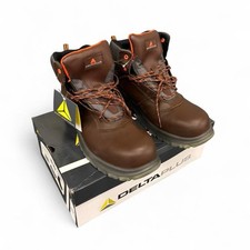 Delta Plus Concorde EH Brown Leather steel toe work boots  Sz 13 US picture