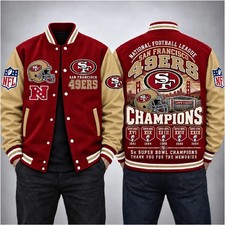 San Francisco 49ers Football Baseball Jacket picture