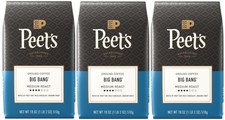 Peet's Coffee Big Bang Medium Roast Ground Coffee, 18oz, 3/Bags, APR/2027 picture