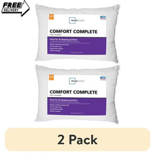 Mainstays Comfort Complete Bed Pillow, Standard/Queen (2 Pack) picture
