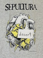 Sepultura Chaos A.D. Vintage 1994 Tour Shirt XL picture