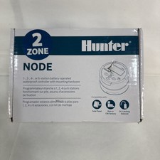 Hunter NODE-200 9V Battery Operated Controller Timer 2 Station Two Zone New picture