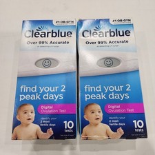 2pk New Clearblue Digital Ovulation Test - 10 Tests Each Box Exp 05/28 picture